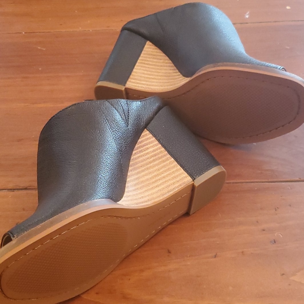 Nib linea Paolo Gaia open toe wedge slide 6.5 - Picture 3 of 4